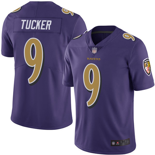 Baltimore Ravens Limited Purple Men Justin Tucker Jersey NFL Football #9 Rush Vapor Untouchable